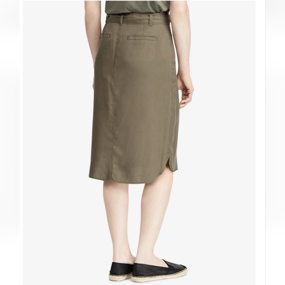 🎊Host Pick🎊 POLO Ralph Lauren Khaki Utility Cargo Pocket Belted Skirt Size 14 - Picture 2 of 16